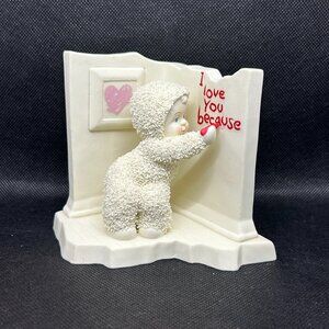 Department 56 Snowbabies "I Love You Because" figurine